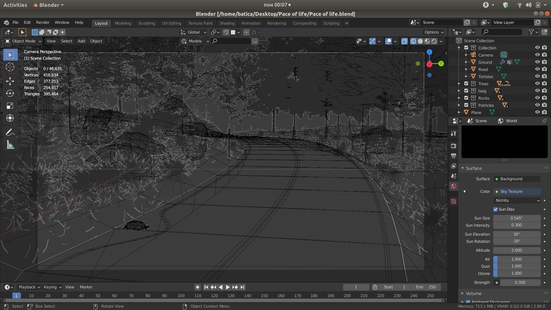 Pace of life 3D model_2