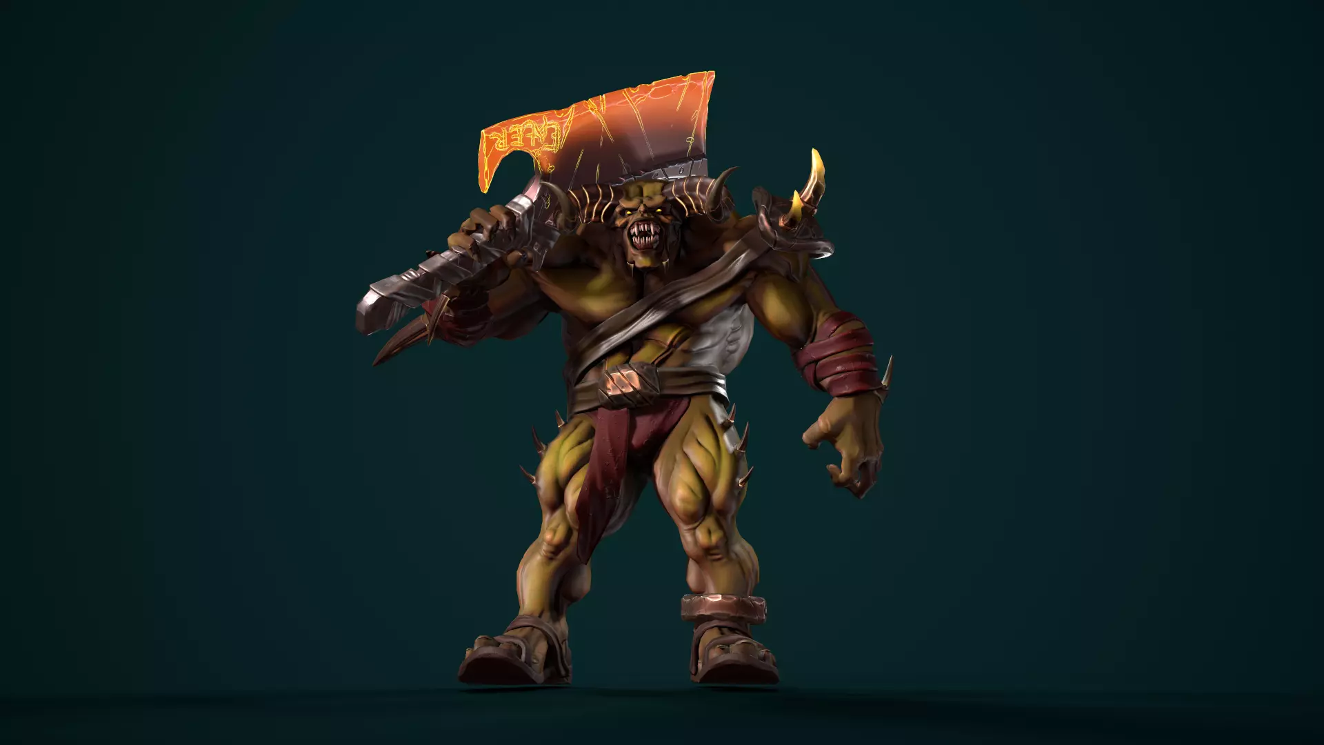 Character Demonson Free low-poly 3D model