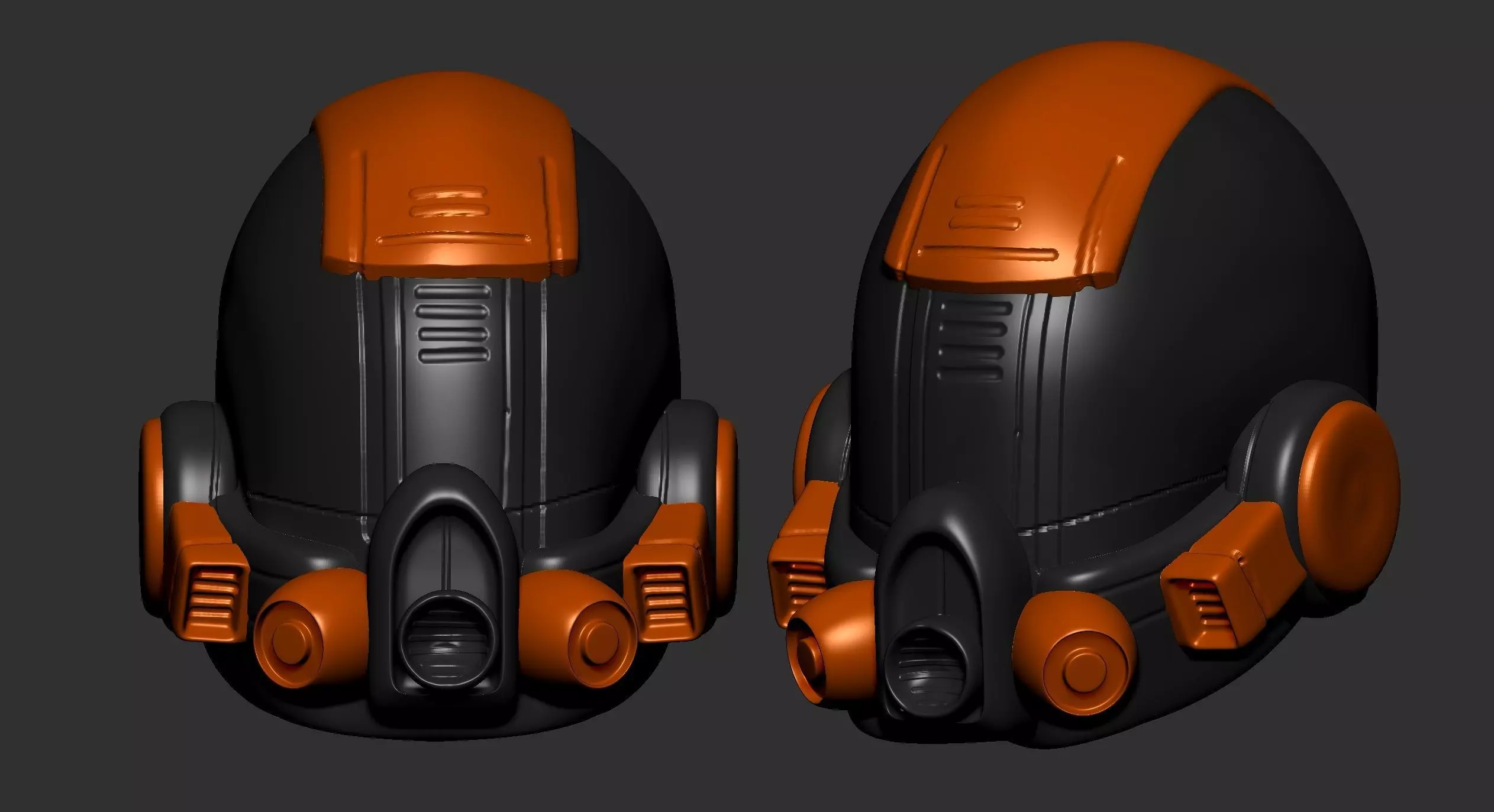 helmet high poly sculpt 3d printable ver 7 3D model 3D model_0