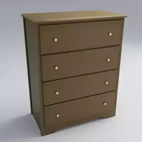 Dresser 3D Model chest of drawers