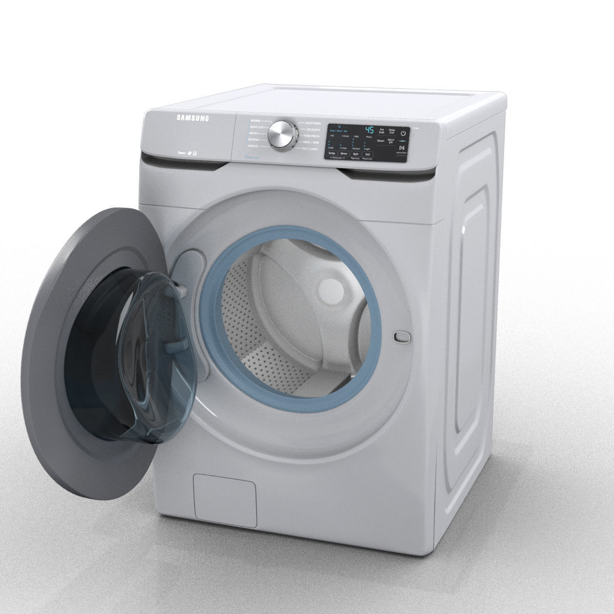 Samsung smart washer Low-poly 3D model_2