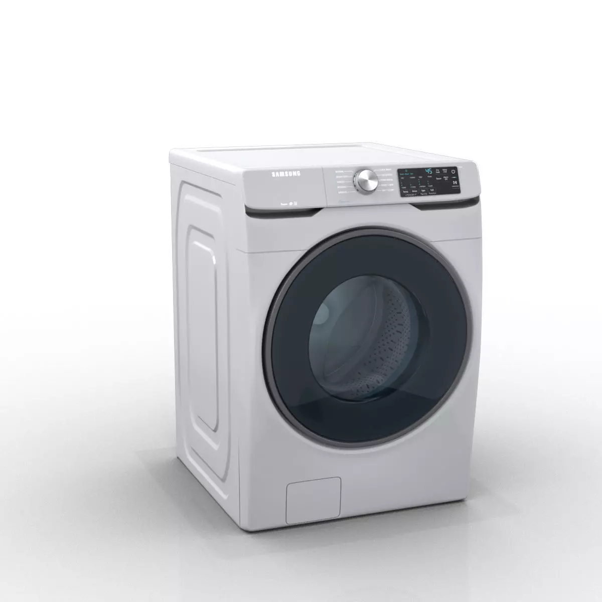 Samsung smart washer Low-poly 3D model_0