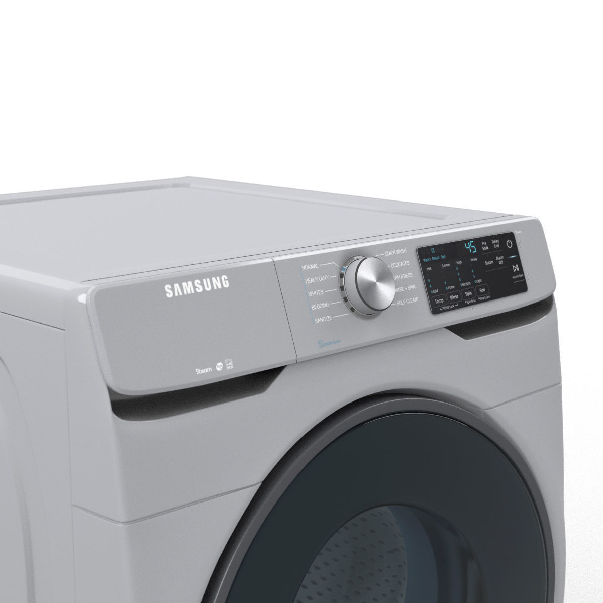 Samsung smart washer Low-poly 3D model_1