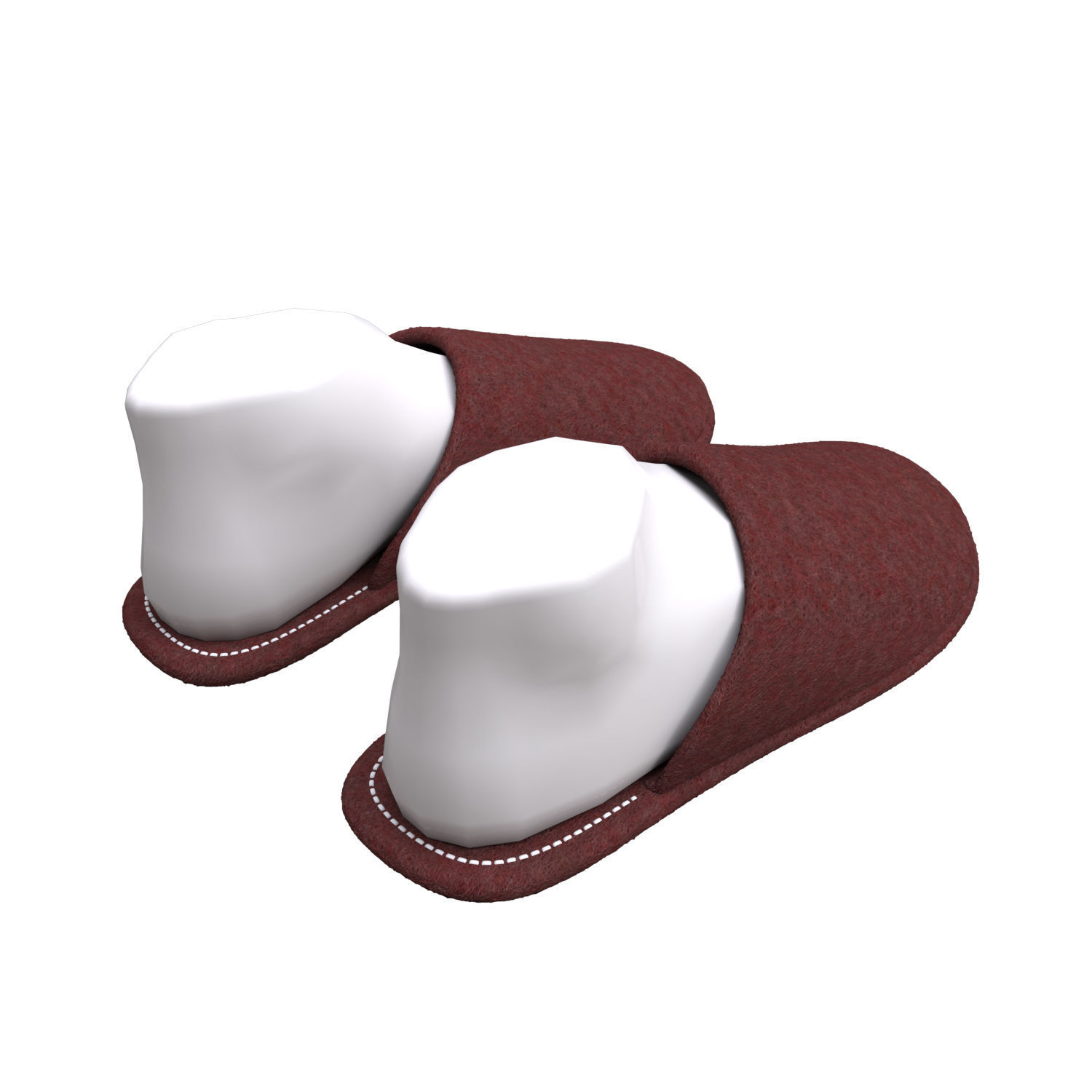 slippers home 3D model_8
