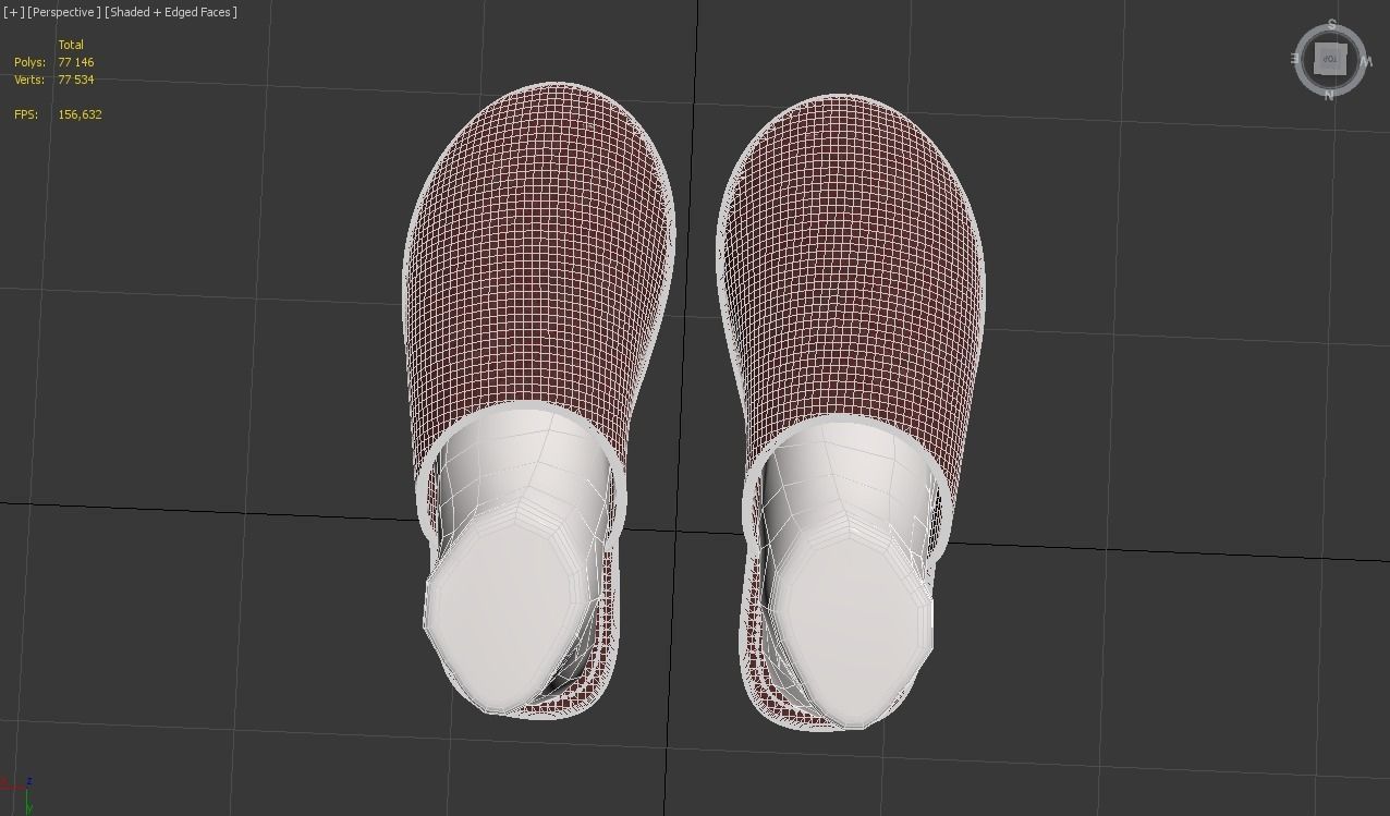 slippers home 3D model_13