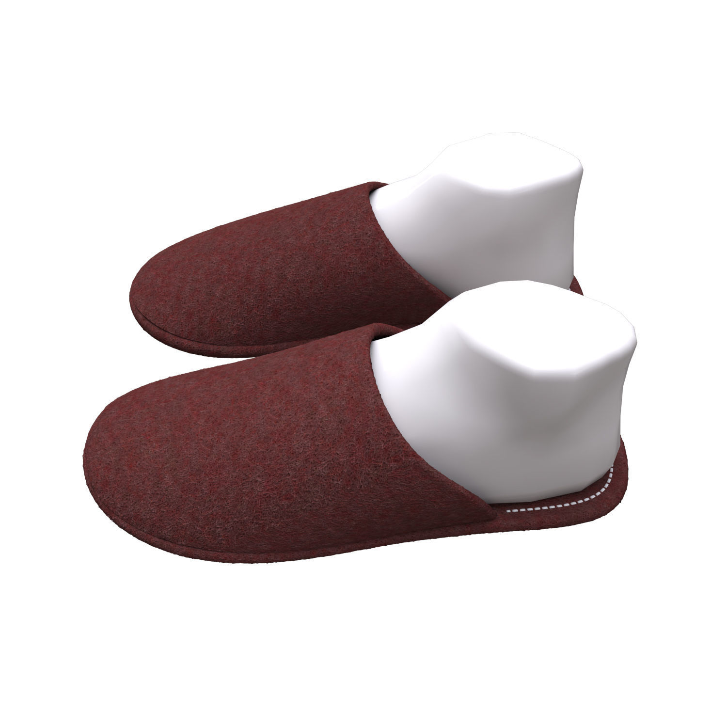 slippers home 3D model_1