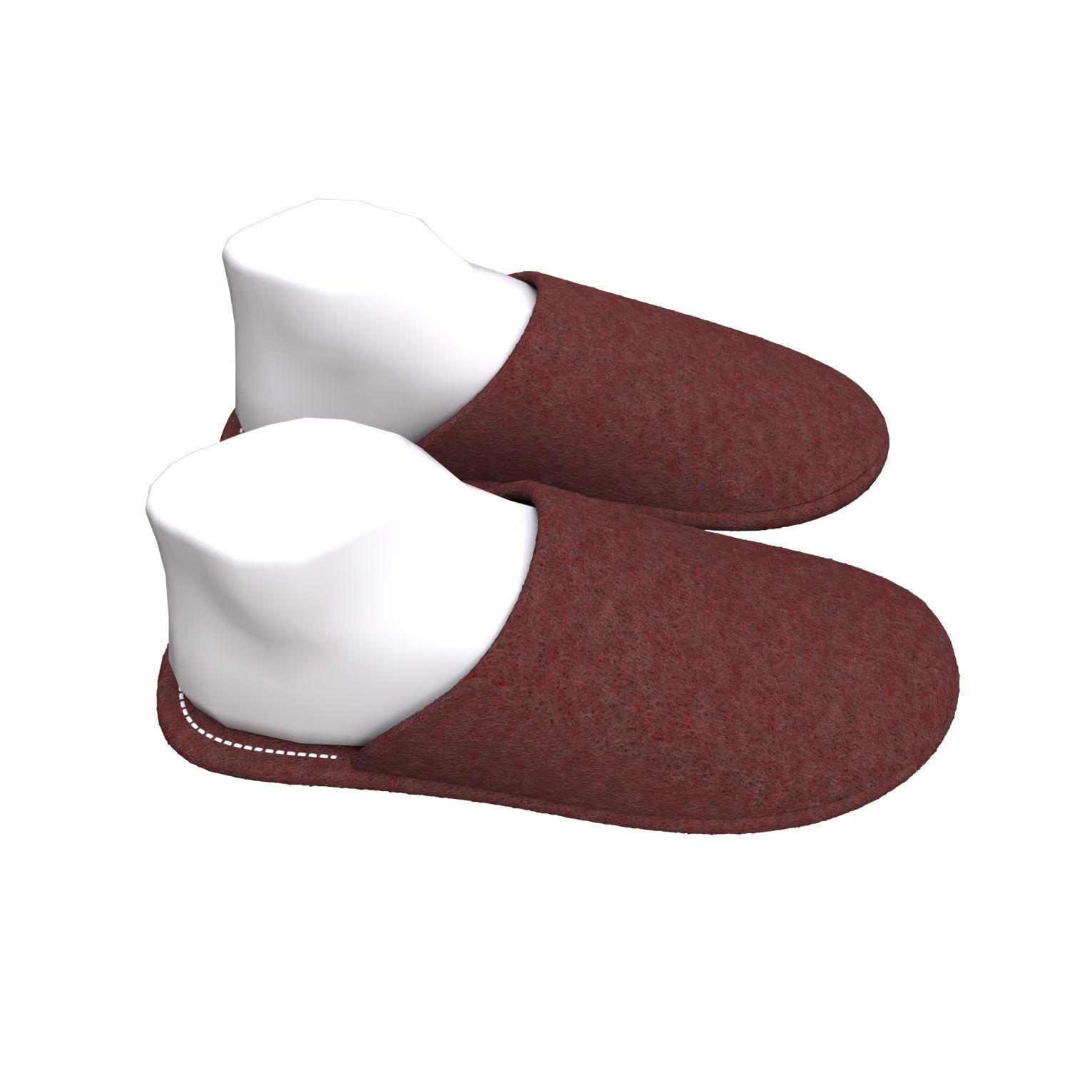 slippers home 3D model_7