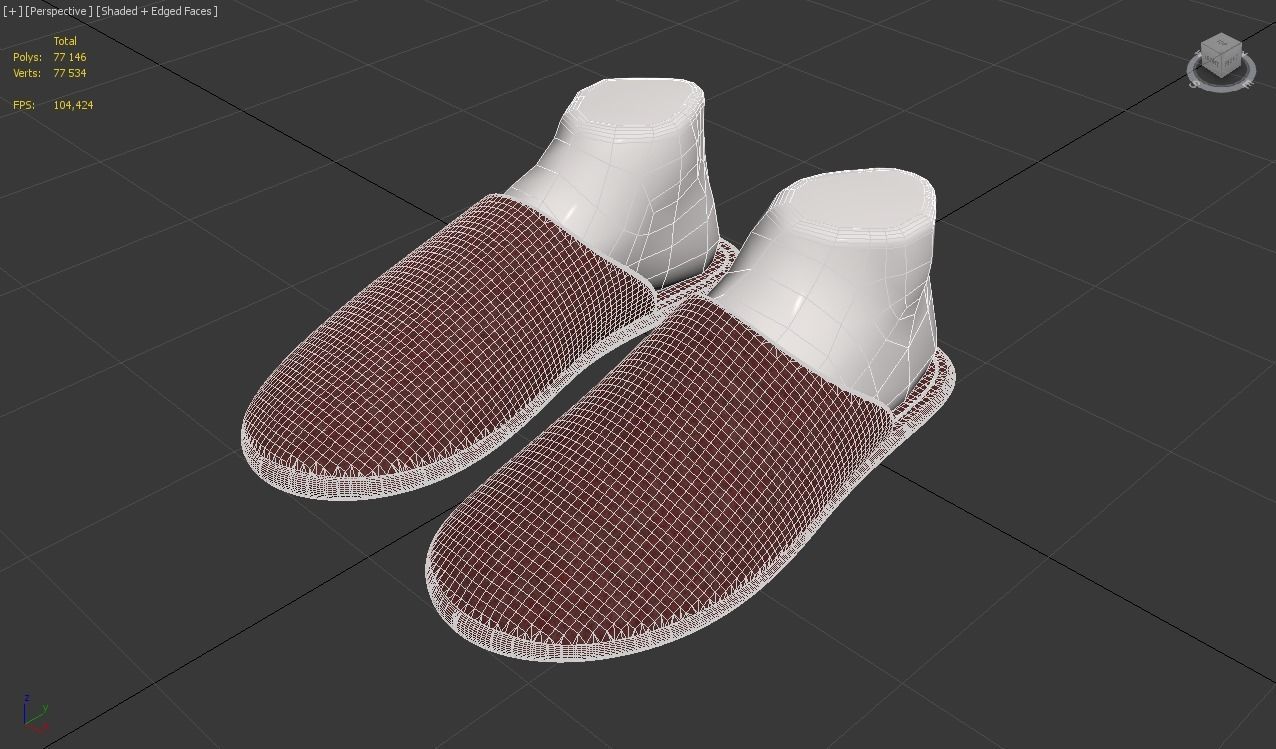 slippers home 3D model_12