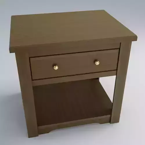 End Table 3D Model Low-poly 3D model