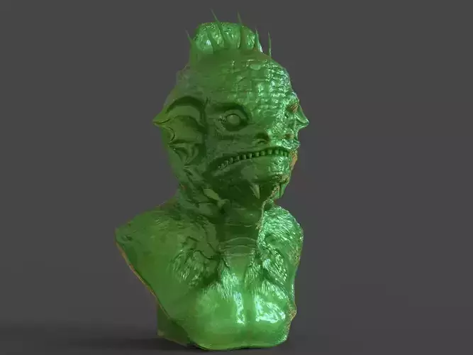 Reptilian Bust