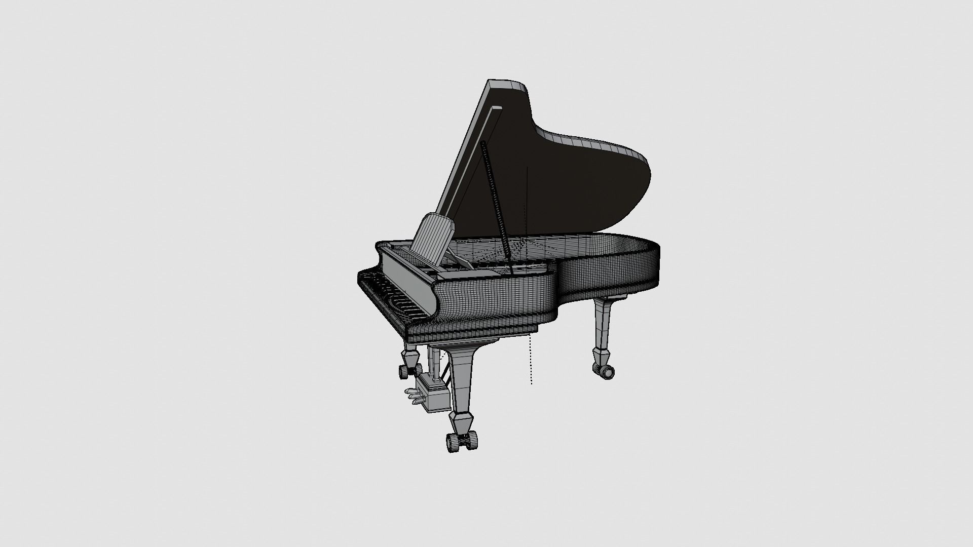 Steinway Piano Grand Piano  3D model_10