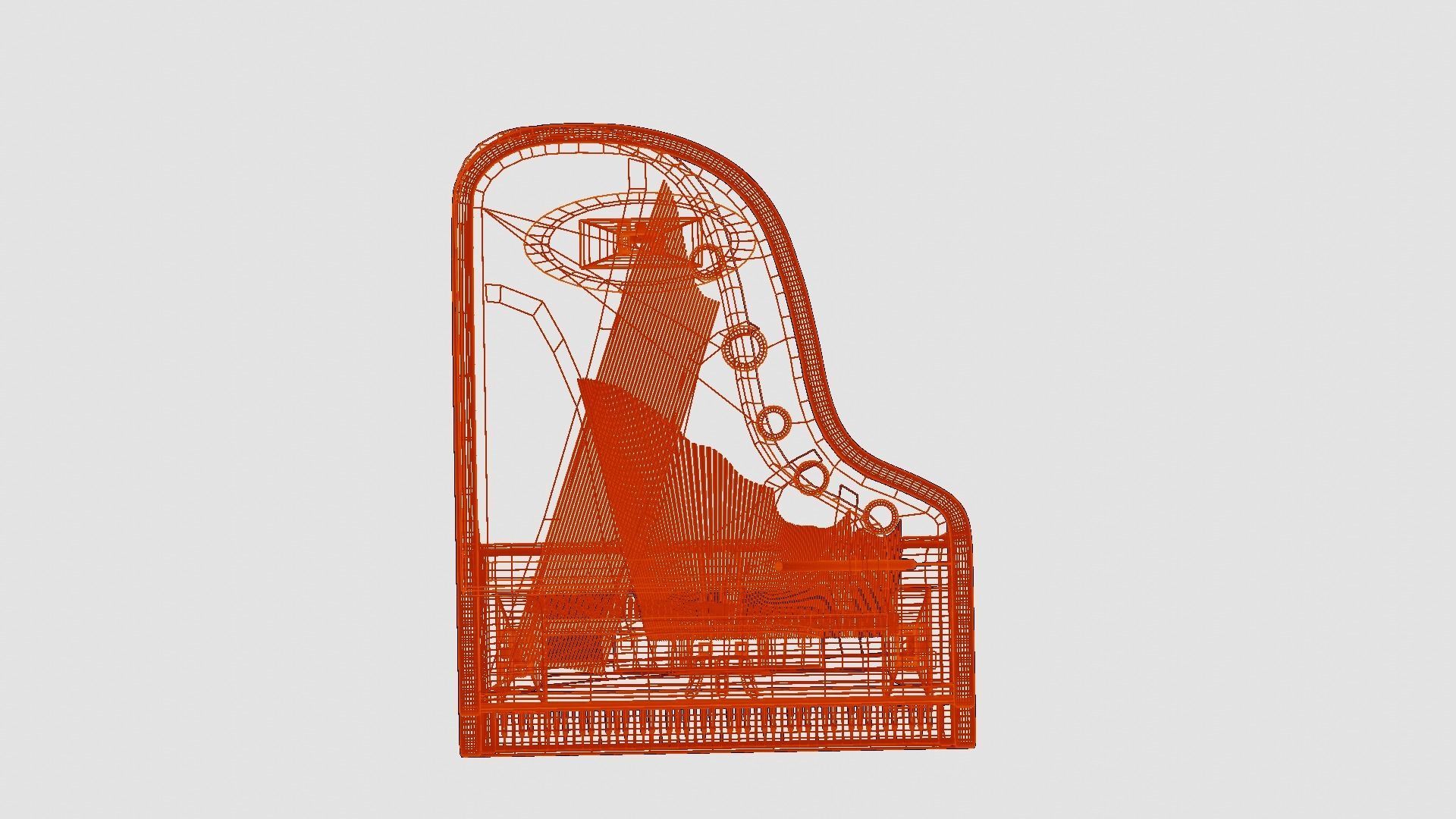Steinway Piano Grand Piano  3D model_8