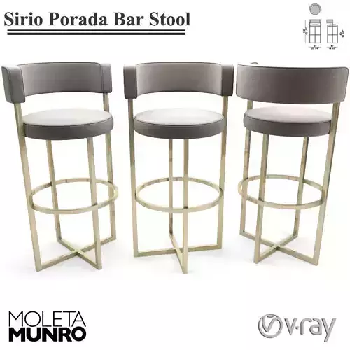 Sirio Porada Bar Stool 3D model