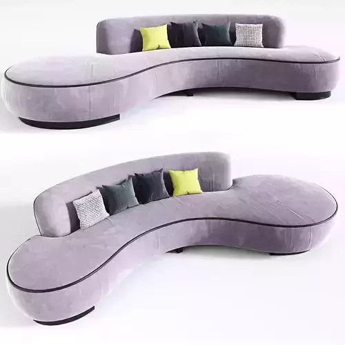 Serpentine Sofa Vladimir kagan