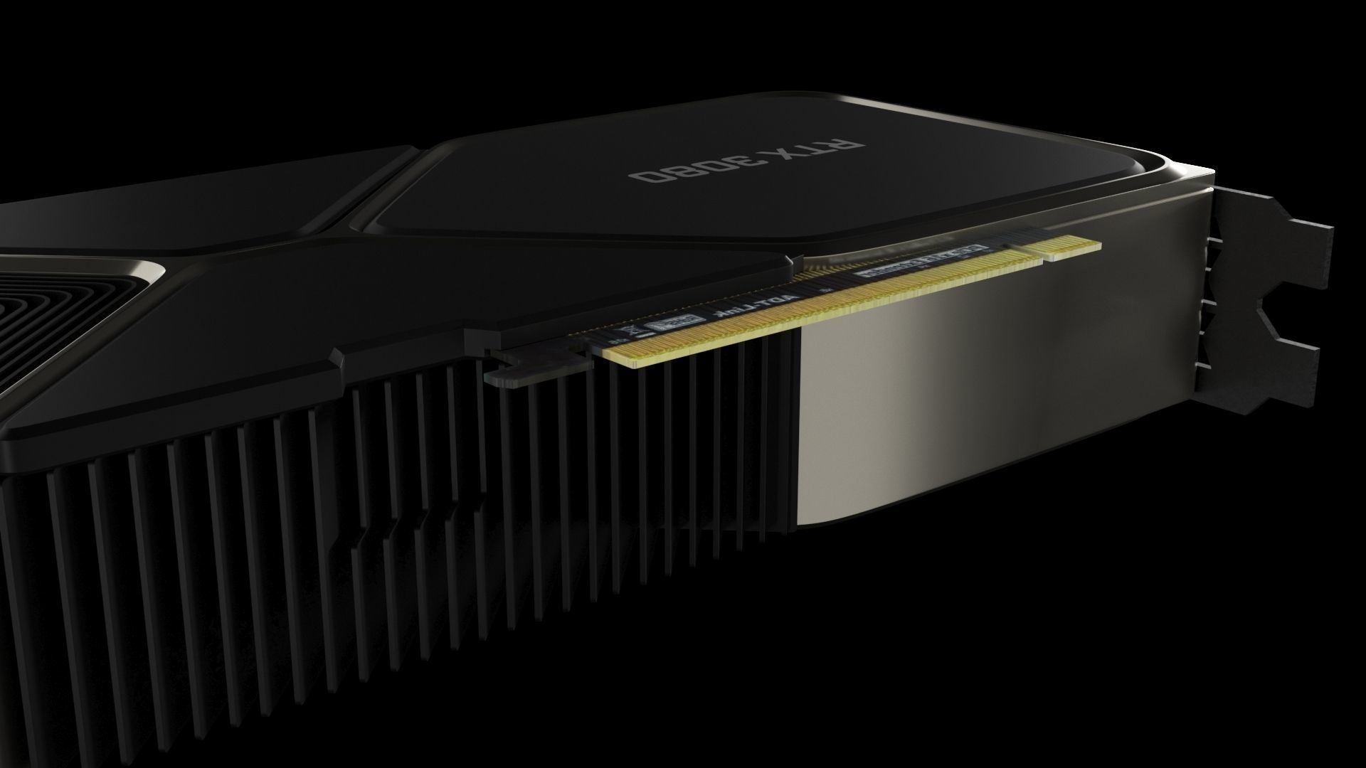 NVIDIA GEFORCE RTX 3080 Low-poly 3D model_7