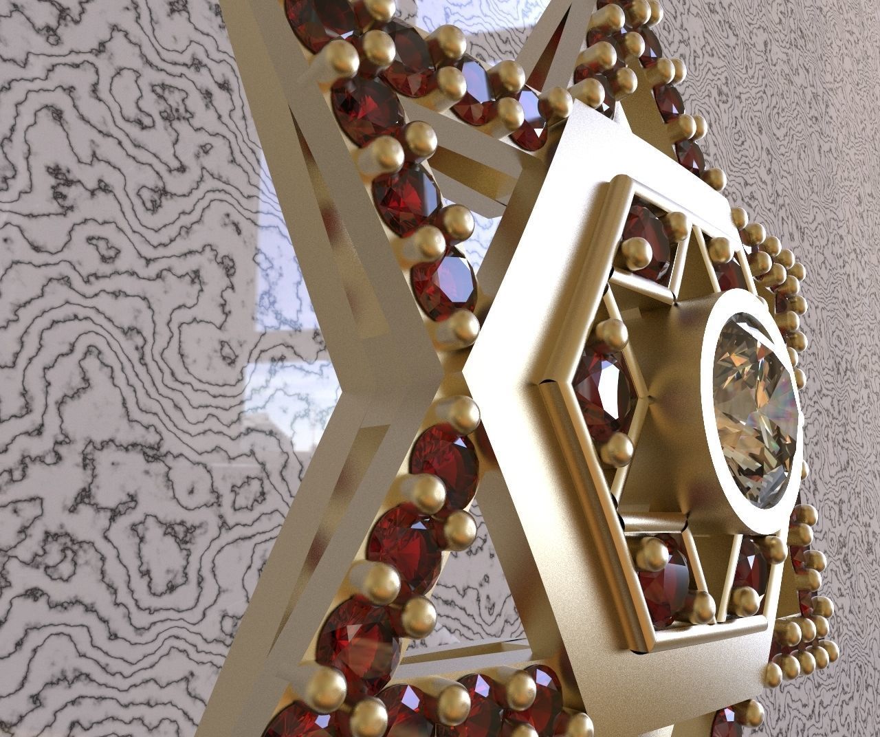 Davis Star 3D model_7