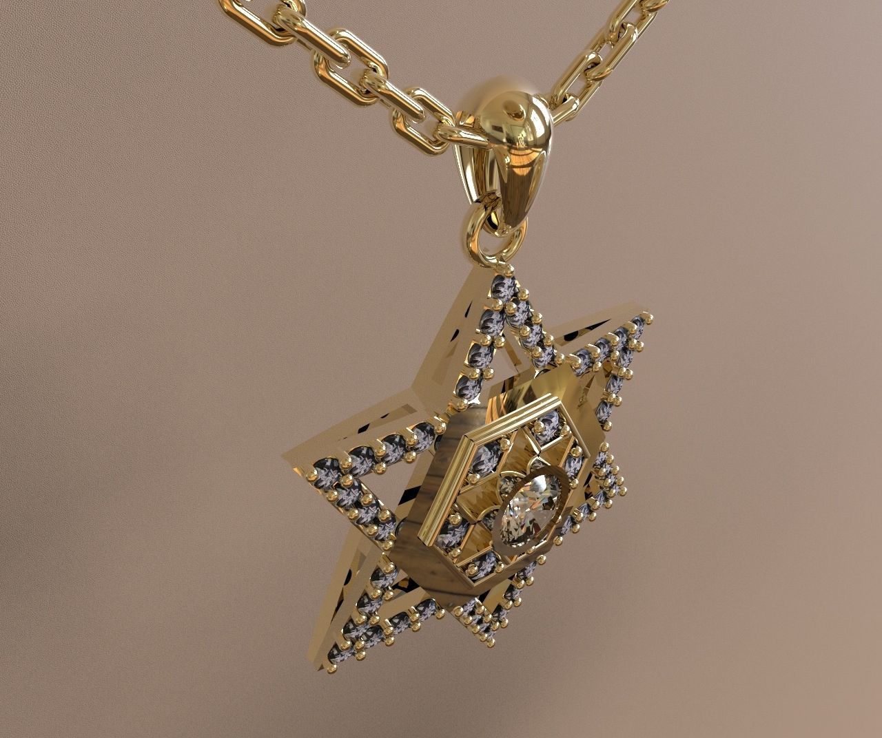 Davis Star 3D model_4