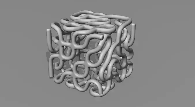 Tubified Decorative Cube