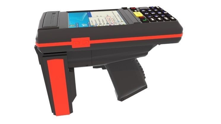 Hand held RFID AB reader 3D model_3