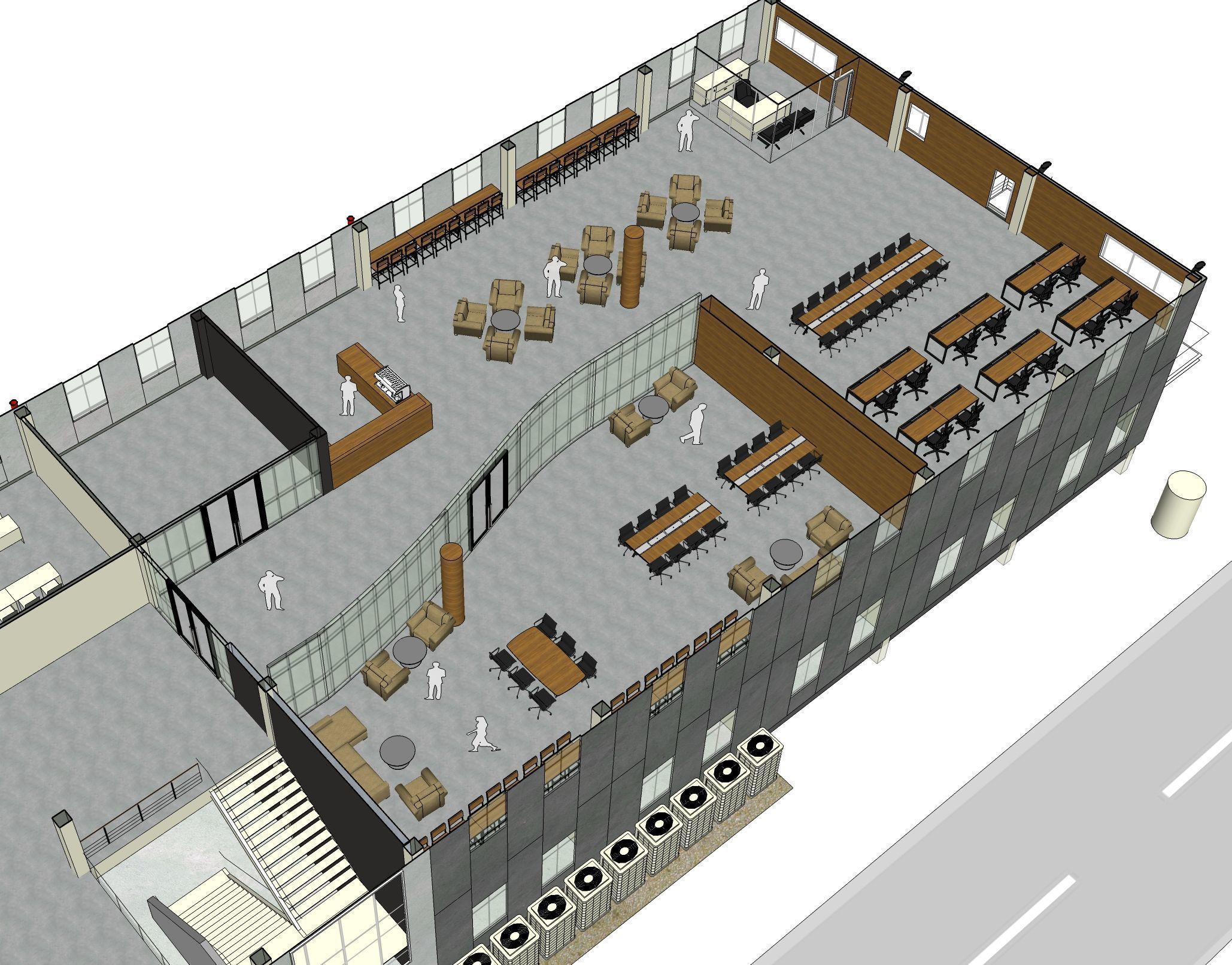 Laboratory building with precast wall 3D model_7