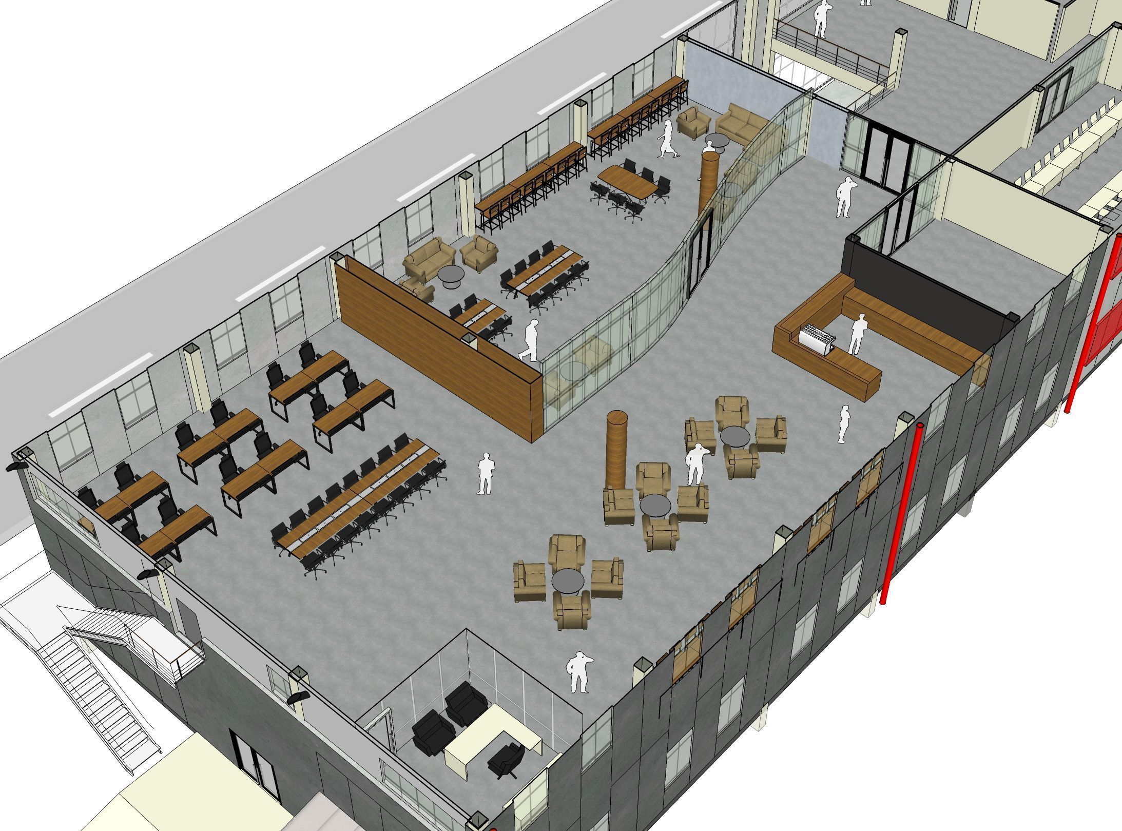 Laboratory building with precast wall 3D model_8