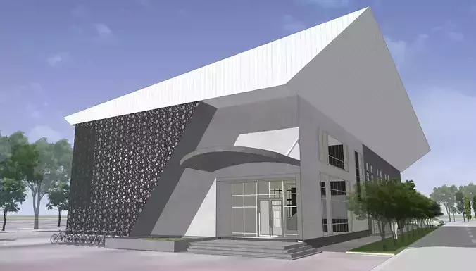 Laboratory building with precast wall