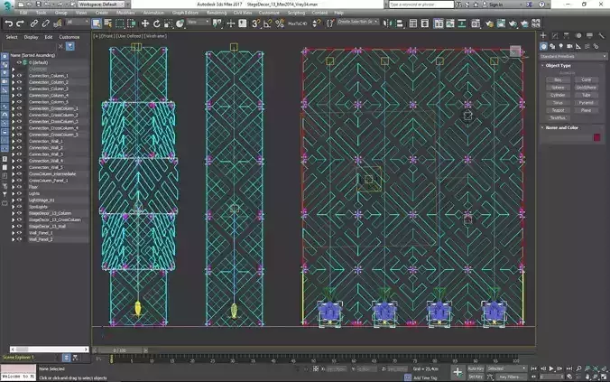 Stage Decor 13 Modular Wall Column