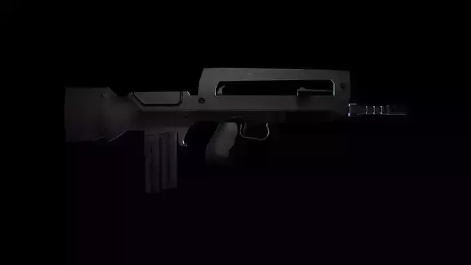 FAMAS Rifle Rigged Weapon