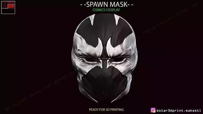 Spawn Comics Mask  3D print model