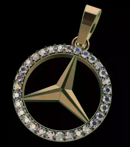 Mercedes Diamond Pendant