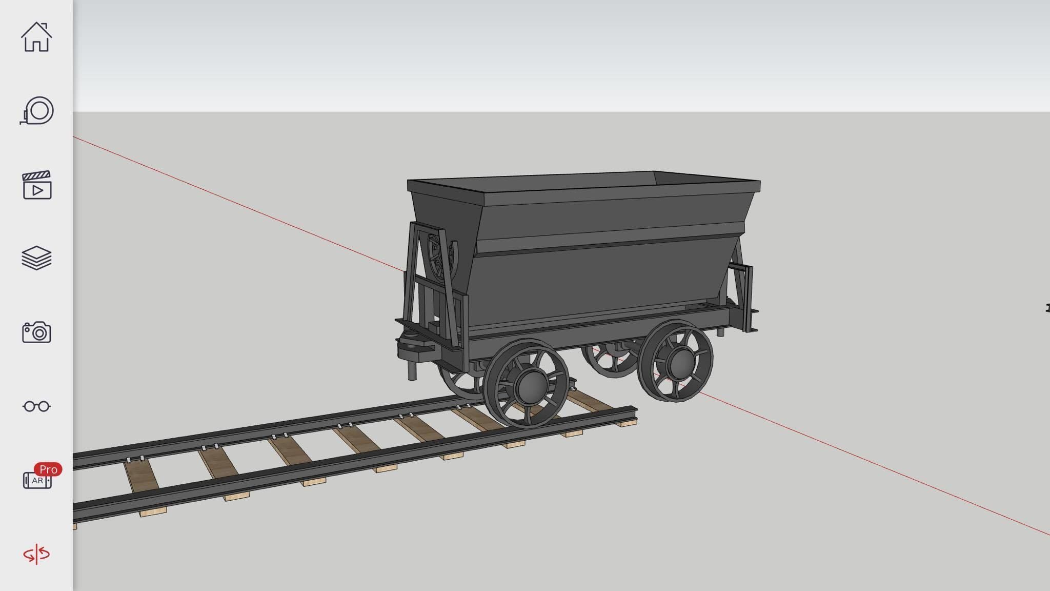 underground mining train truck machines 3D model_4