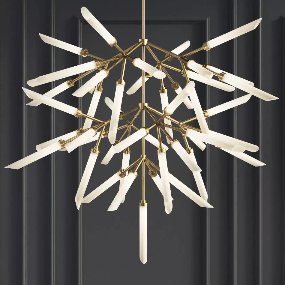 Suspension lights Spur Grande Chandelier 3D model_0