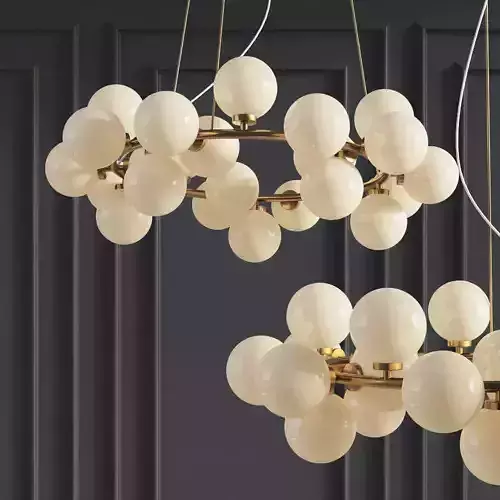 Chandelier Inflora 25 plafonds by Atelier Areti 