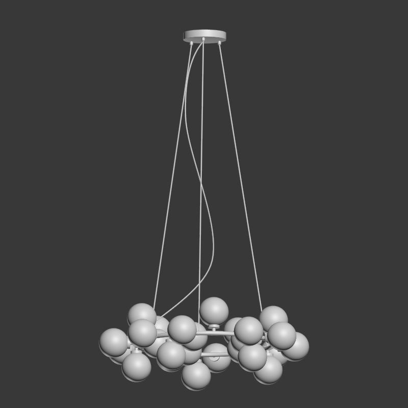 Chandelier Inflora 25 plafonds by Atelier Areti 3D model_3