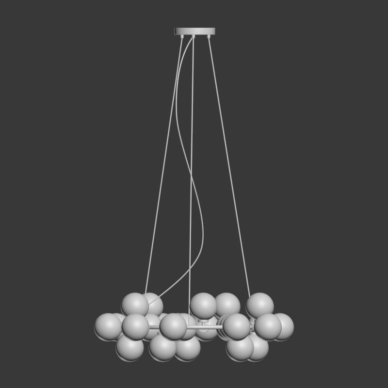 Chandelier Inflora 25 plafonds by Atelier Areti 3D model_1
