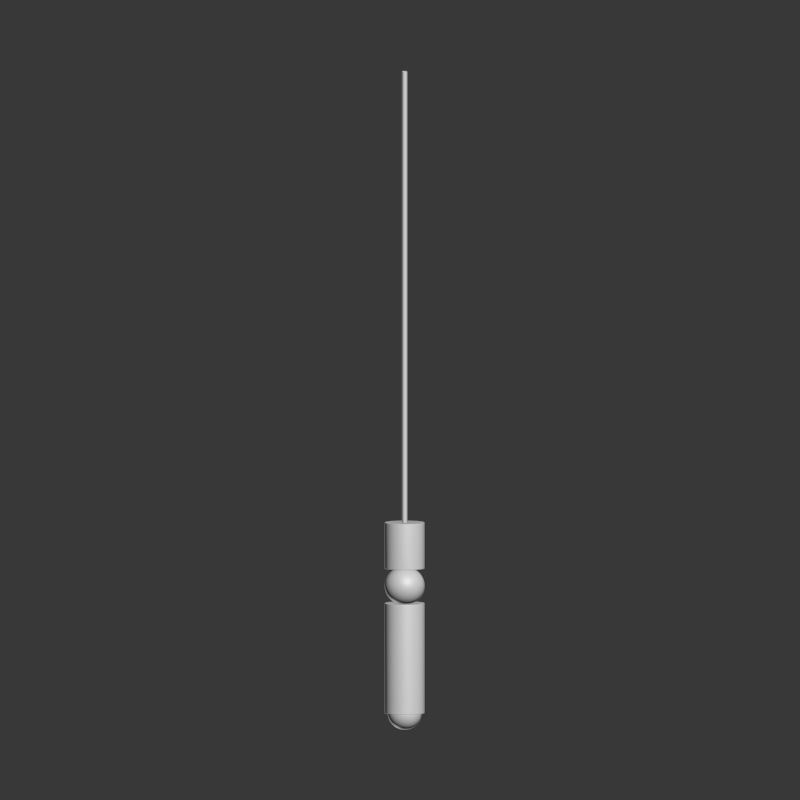 Fulcrum Light Matte Black Lee Broom 3D model_2