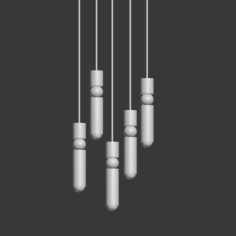 Fulcrum Light Matte Black Lee Broom 3D model_1