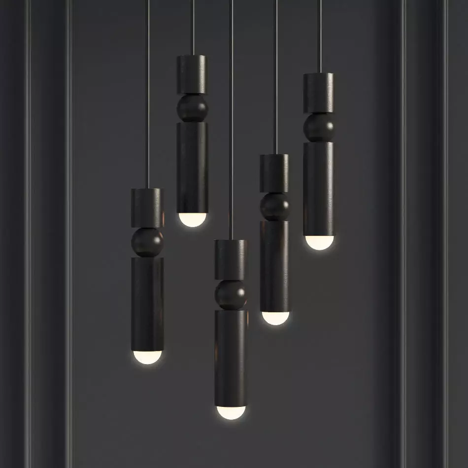 Fulcrum Light Matte Black Lee Broom 3D model_0