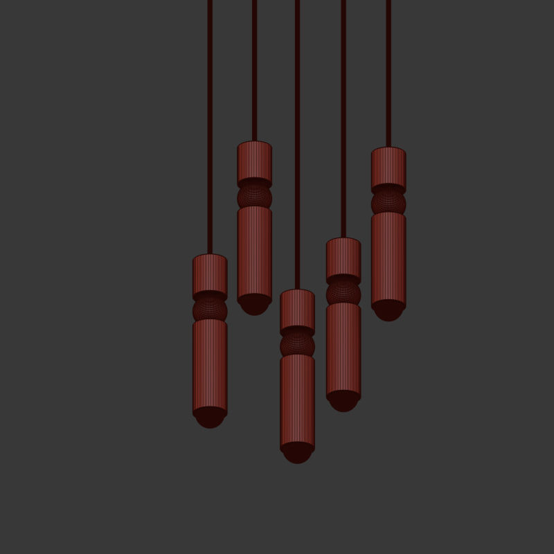 Fulcrum Light Matte Black Lee Broom 3D model_4