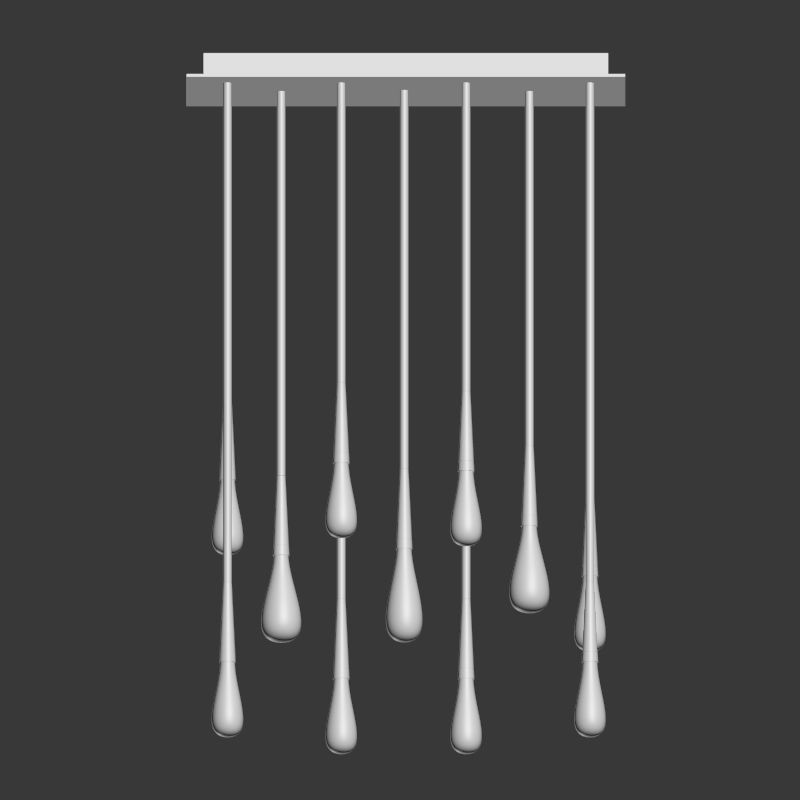 Teardrop Chandelier The Pour par Design Haus Liberty 3D model_2
