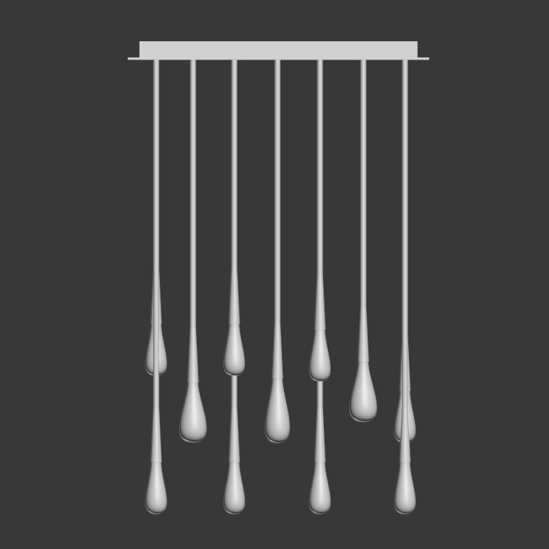 Teardrop Chandelier The Pour par Design Haus Liberty 3D model_1