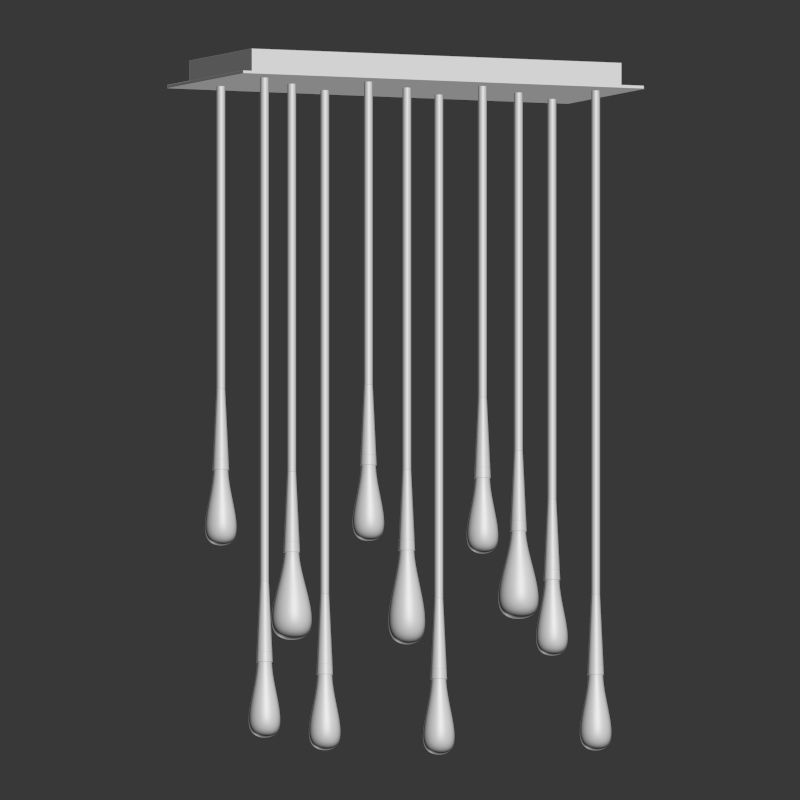 Teardrop Chandelier The Pour par Design Haus Liberty 3D model_3
