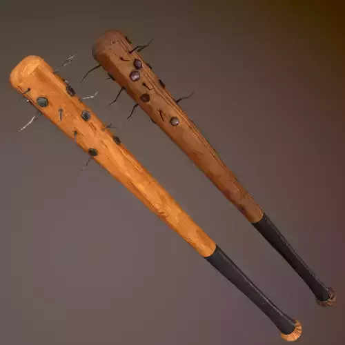 Bloody and Dirty Baseball bat