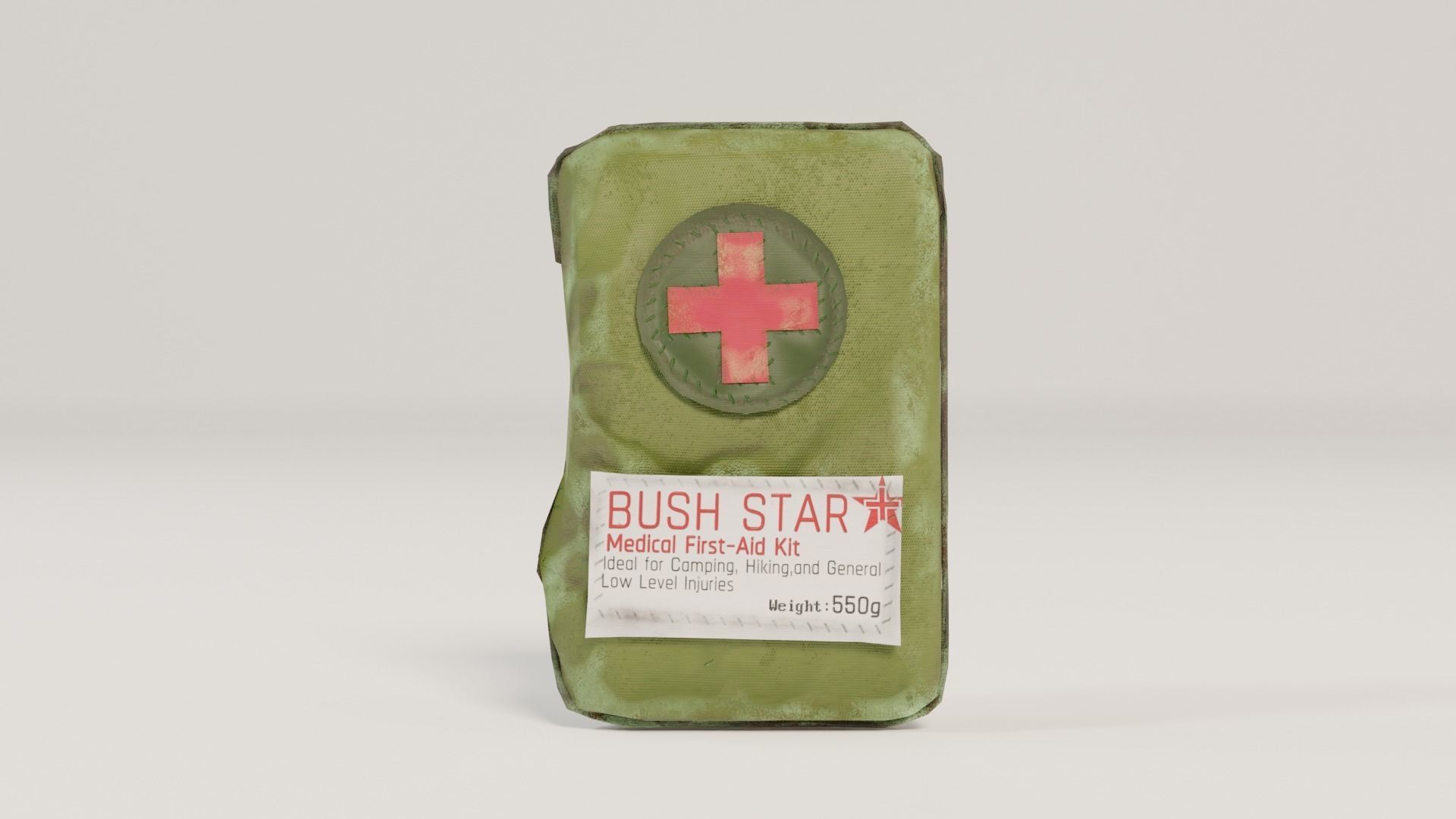 Civillian First Aid Kit  Low-poly 3D model_3