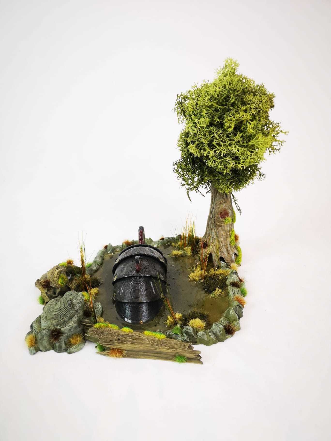 30STL Swamp Skirmish Set 3d printable Legion wargaming terrain  Free 3D print model_27