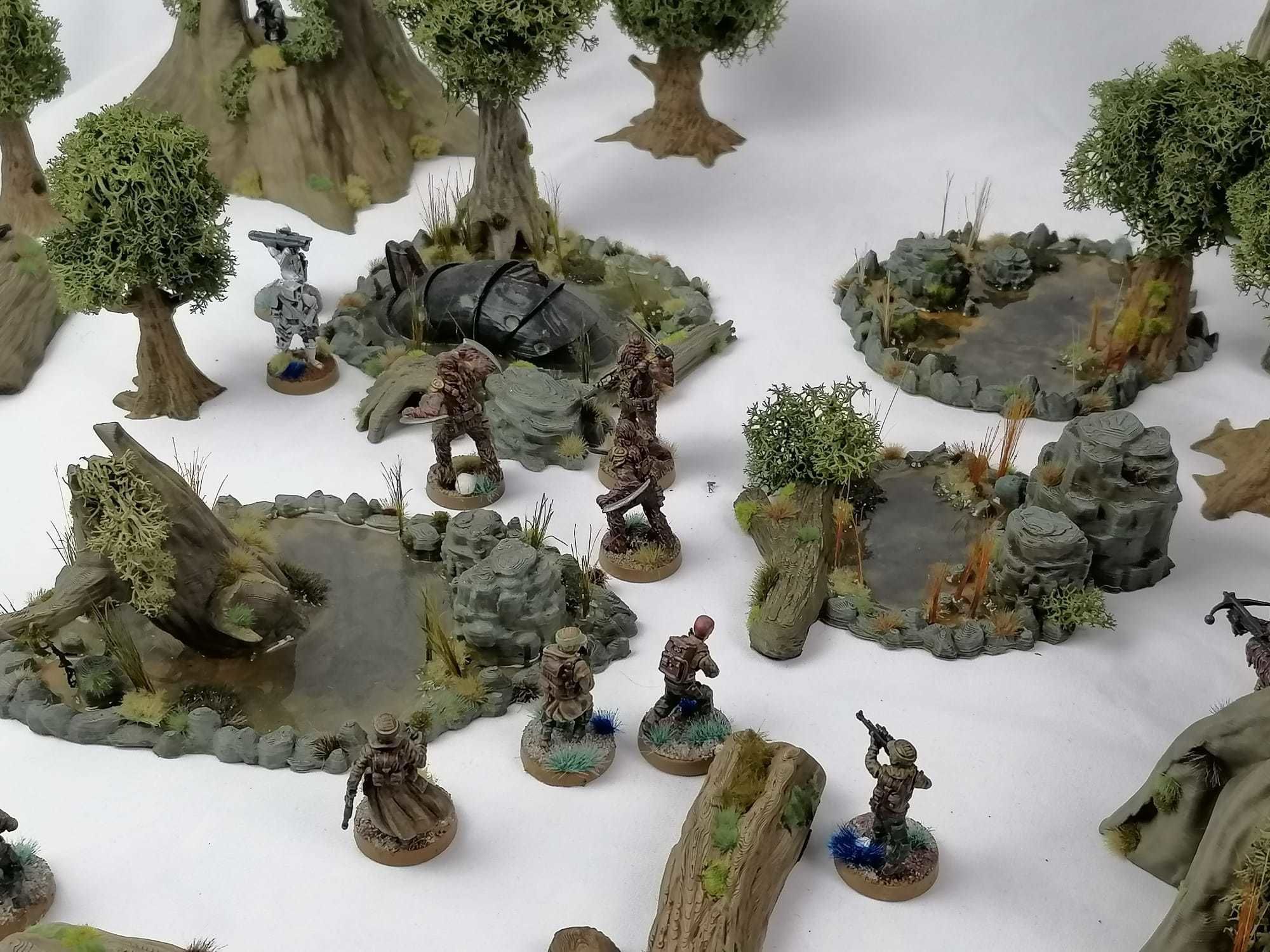 30STL Swamp Skirmish Set 3d printable Legion wargaming terrain  Free 3D print model_2