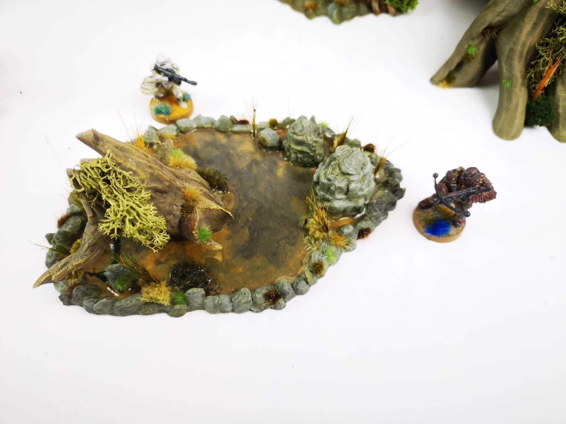30STL Swamp Skirmish Set 3d printable Legion wargaming terrain  Free 3D print model_57
