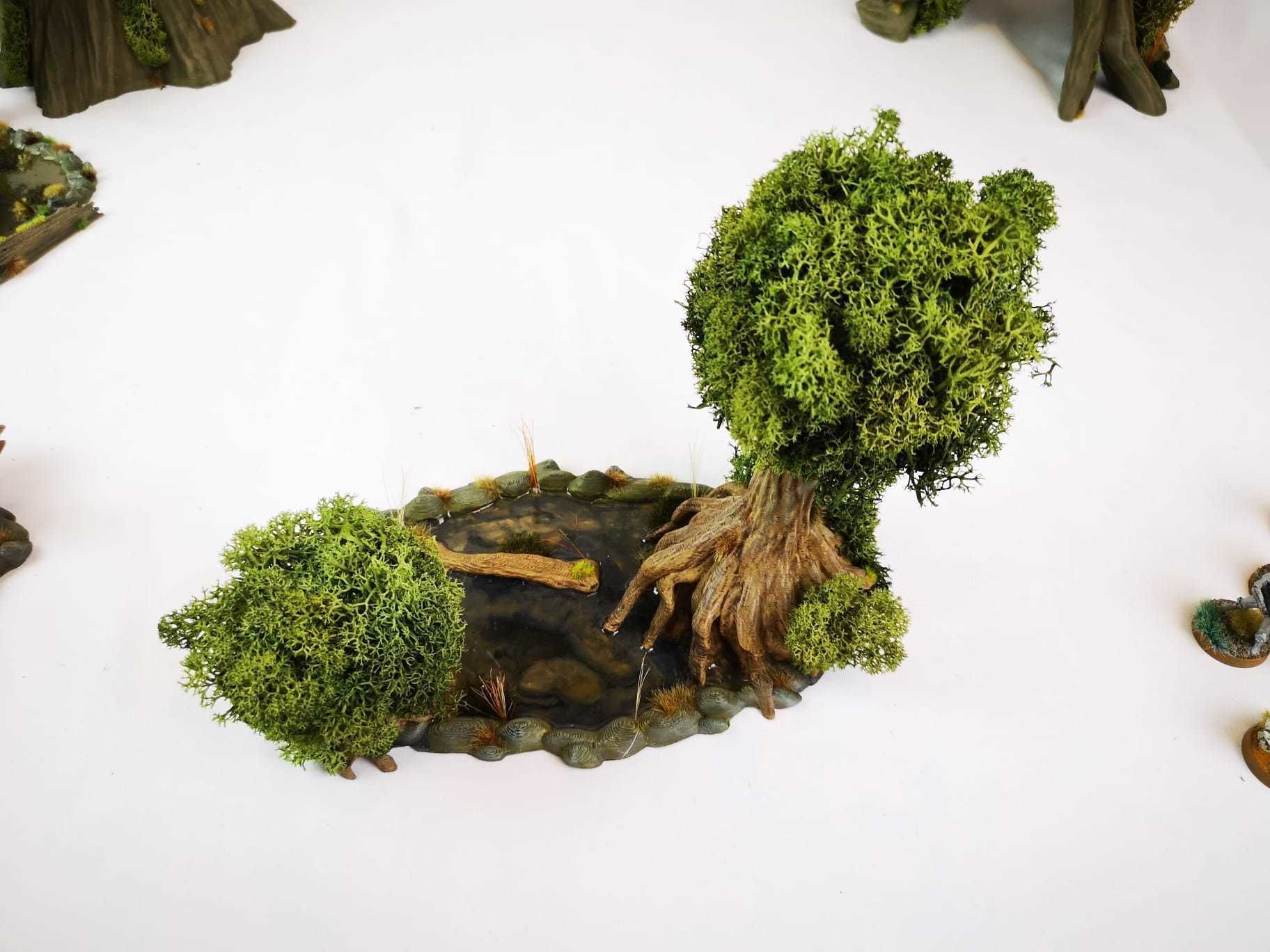 30STL Swamp Skirmish Set 3d printable Legion wargaming terrain  Free 3D print model_54