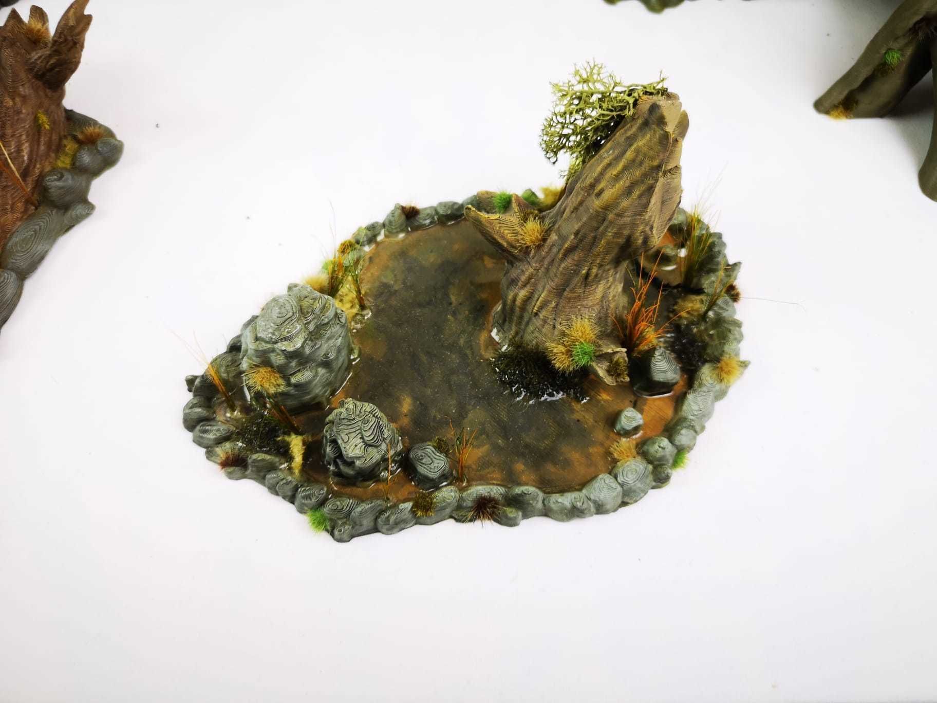 30STL Swamp Skirmish Set 3d printable Legion wargaming terrain  Free 3D print model_59