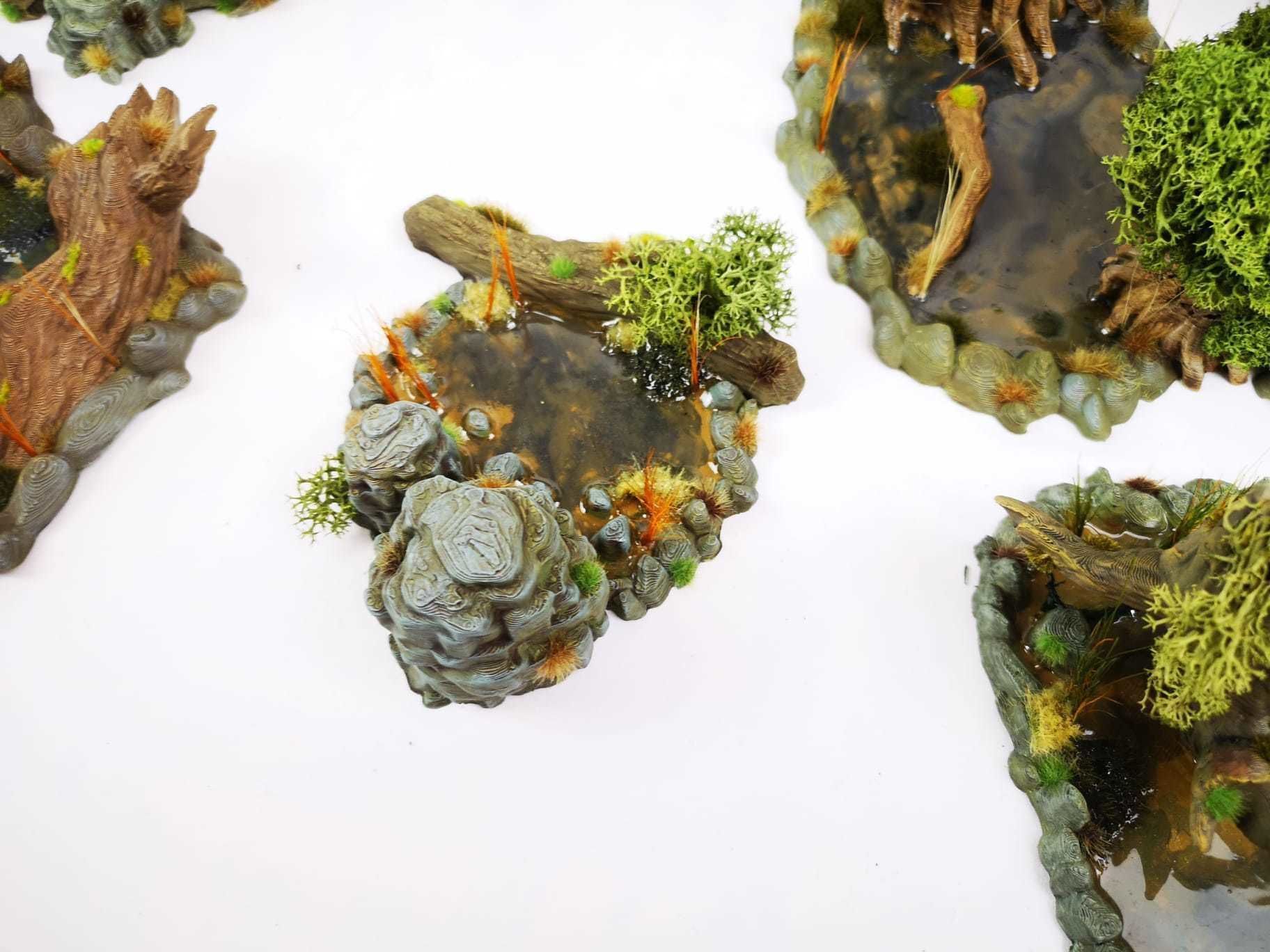 30STL Swamp Skirmish Set 3d printable Legion wargaming terrain  Free 3D print model_60